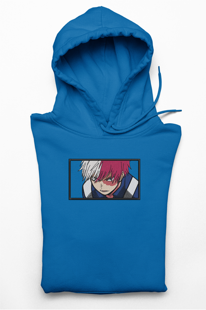 Hanorac anime brodat cu Todoroki v3 din My Hero Academia