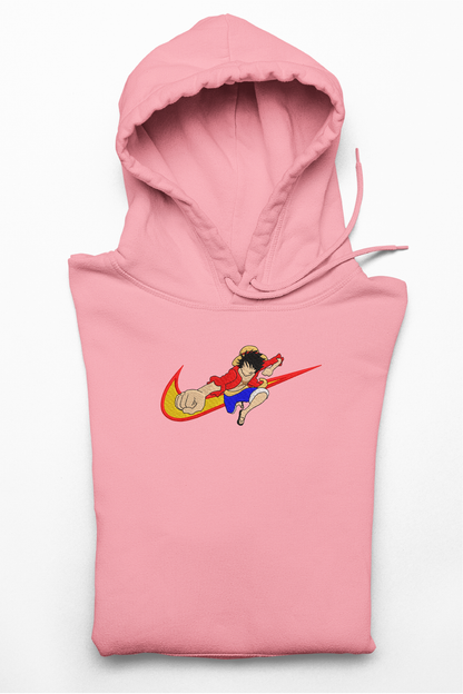 Hanorac anime brodat cu Luffy din One Piece