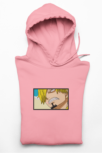 Hanorac anime brodat cu Sanji din One Piece