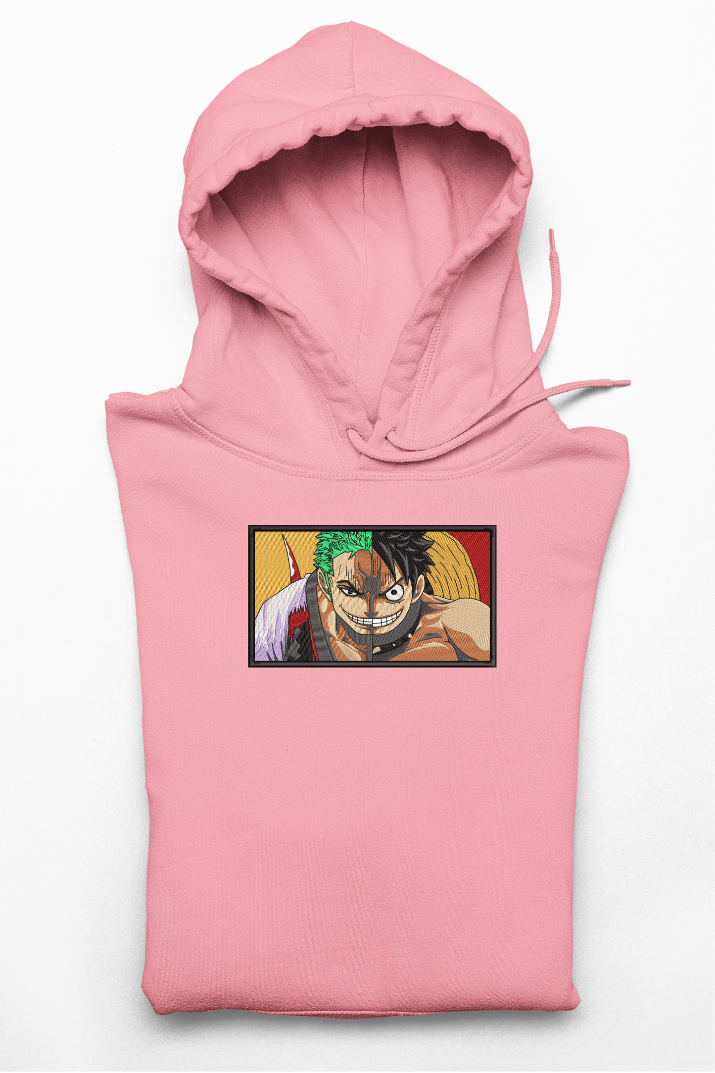 Hanorac anime brodat cu Luffy & Zoro din One Piece