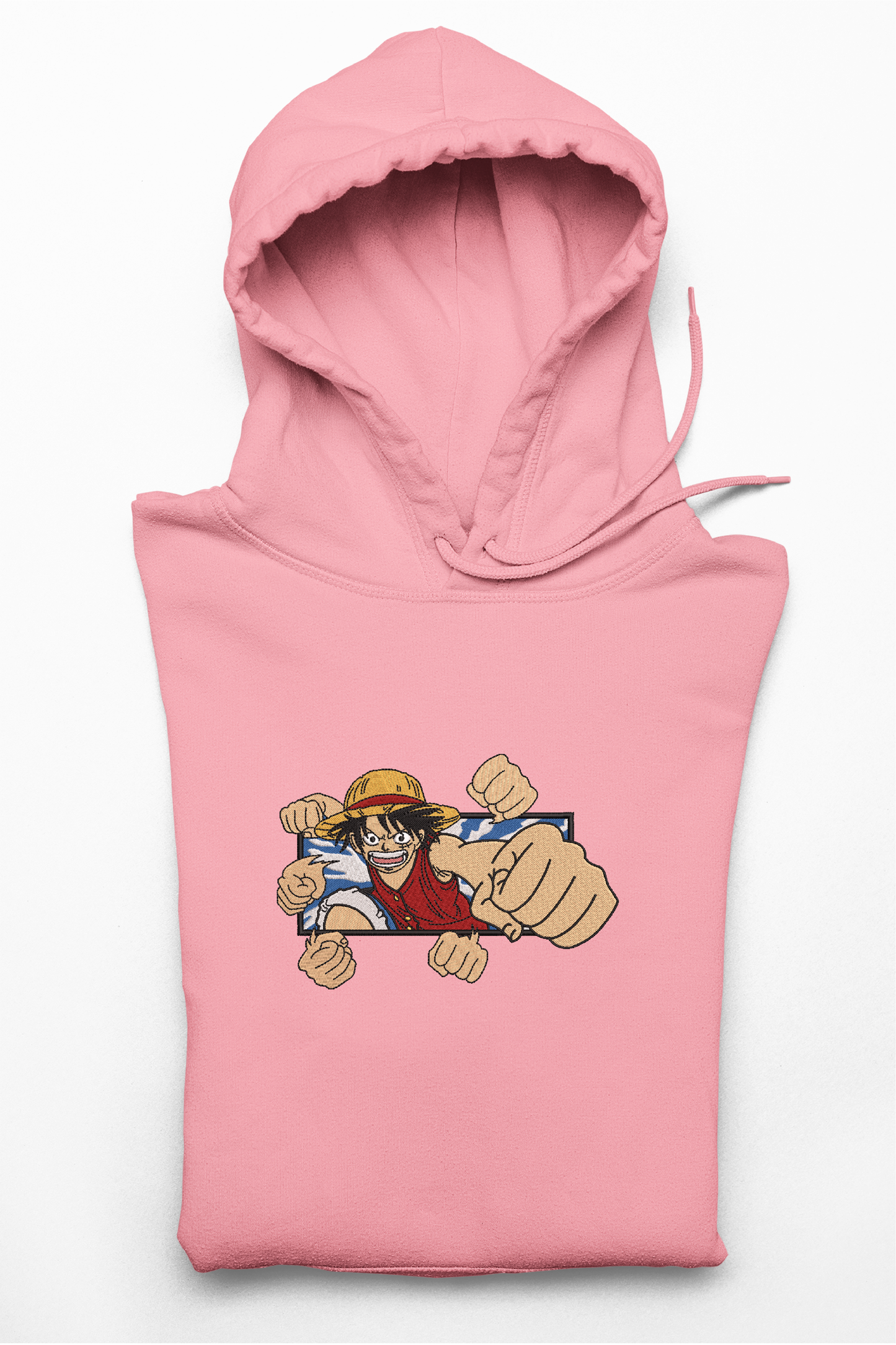 Hanorac anime brodat cu Luffy din One Piece