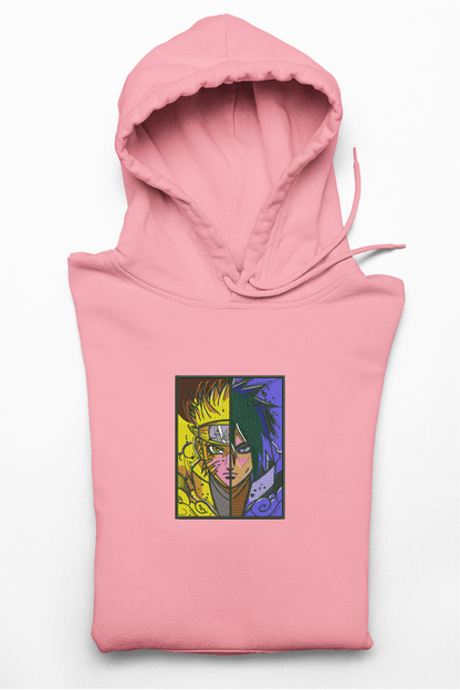 Hanorac anime brodat cu Naruto & Sasuke din Naruto Shippuden
