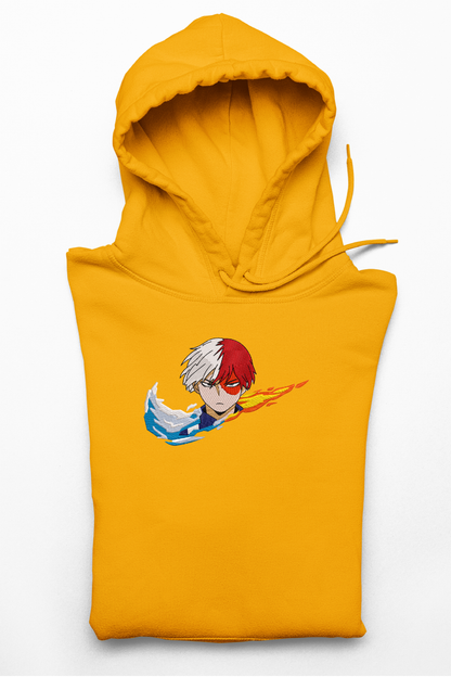 Hanorac anime brodat cu Todoroki din My Hero Academia