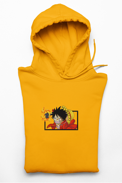 Hanorac anime brodat cu Luffy din One Piece
