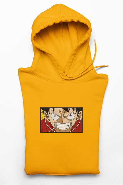 Hanorac anime brodat cu Luffy din One Piece