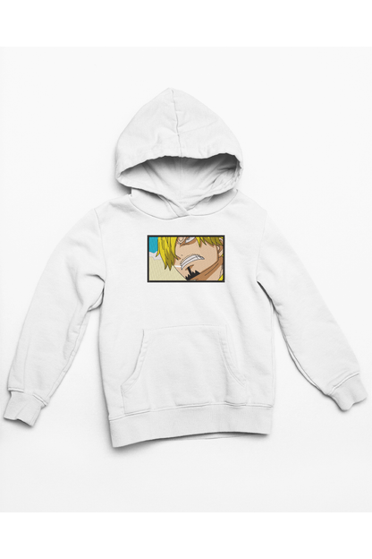 Hanorac anime brodat cu Sanji din One Piece
