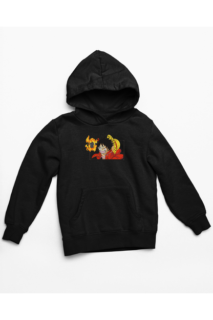 Hanorac anime brodat cu Luffy din One Piece
