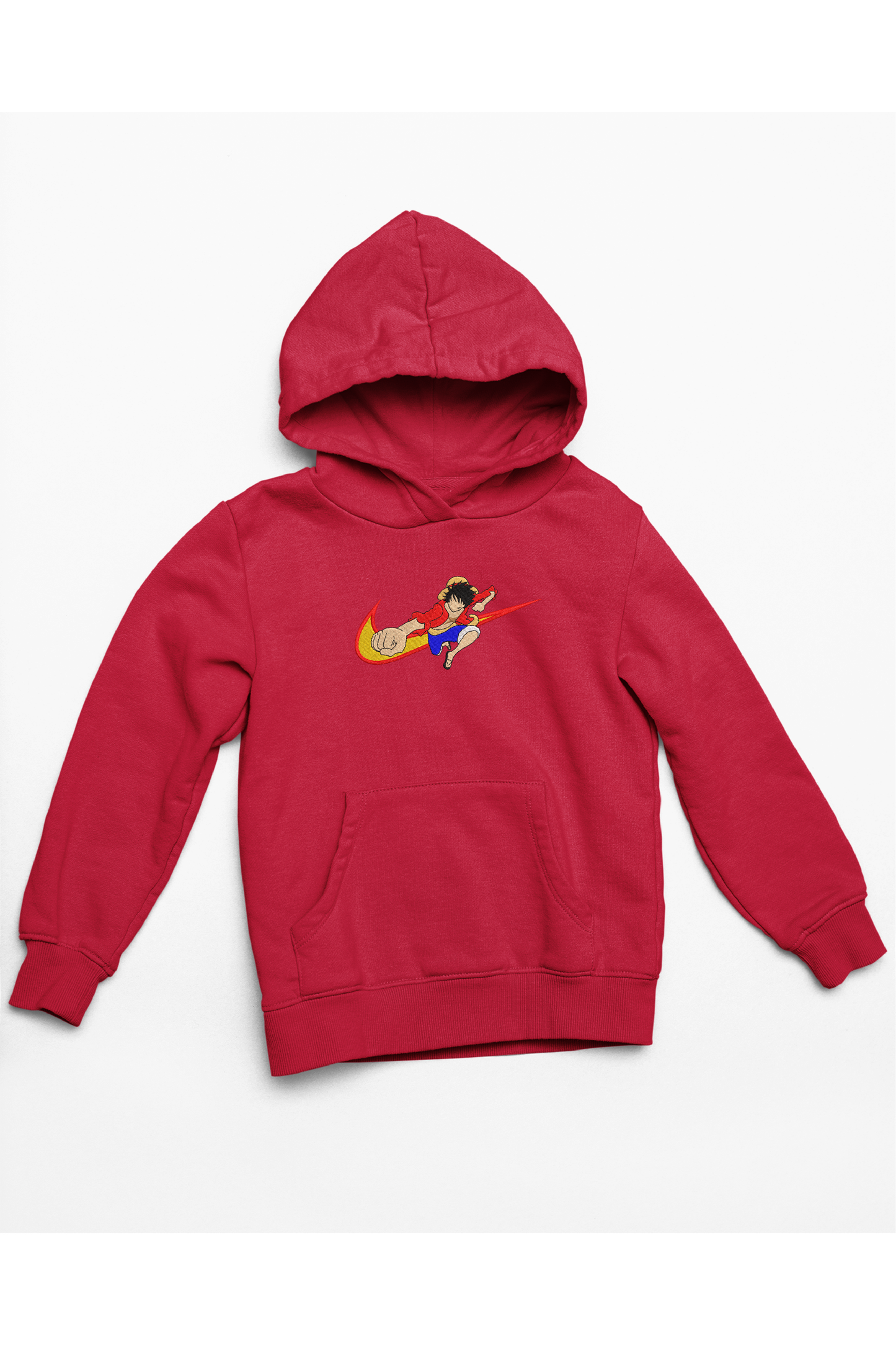 Hanorac anime brodat cu Luffy din One Piece
