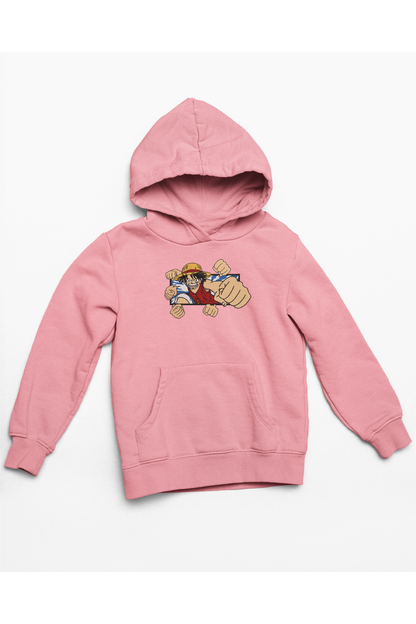 Hanorac anime brodat cu Luffy din One Piece