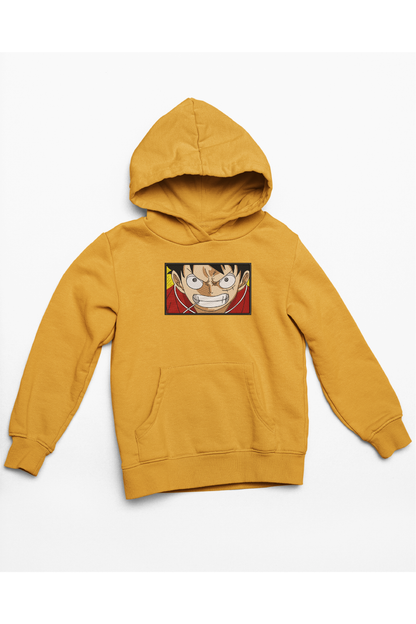 Hanorac anime brodat cu Luffy din One Piece