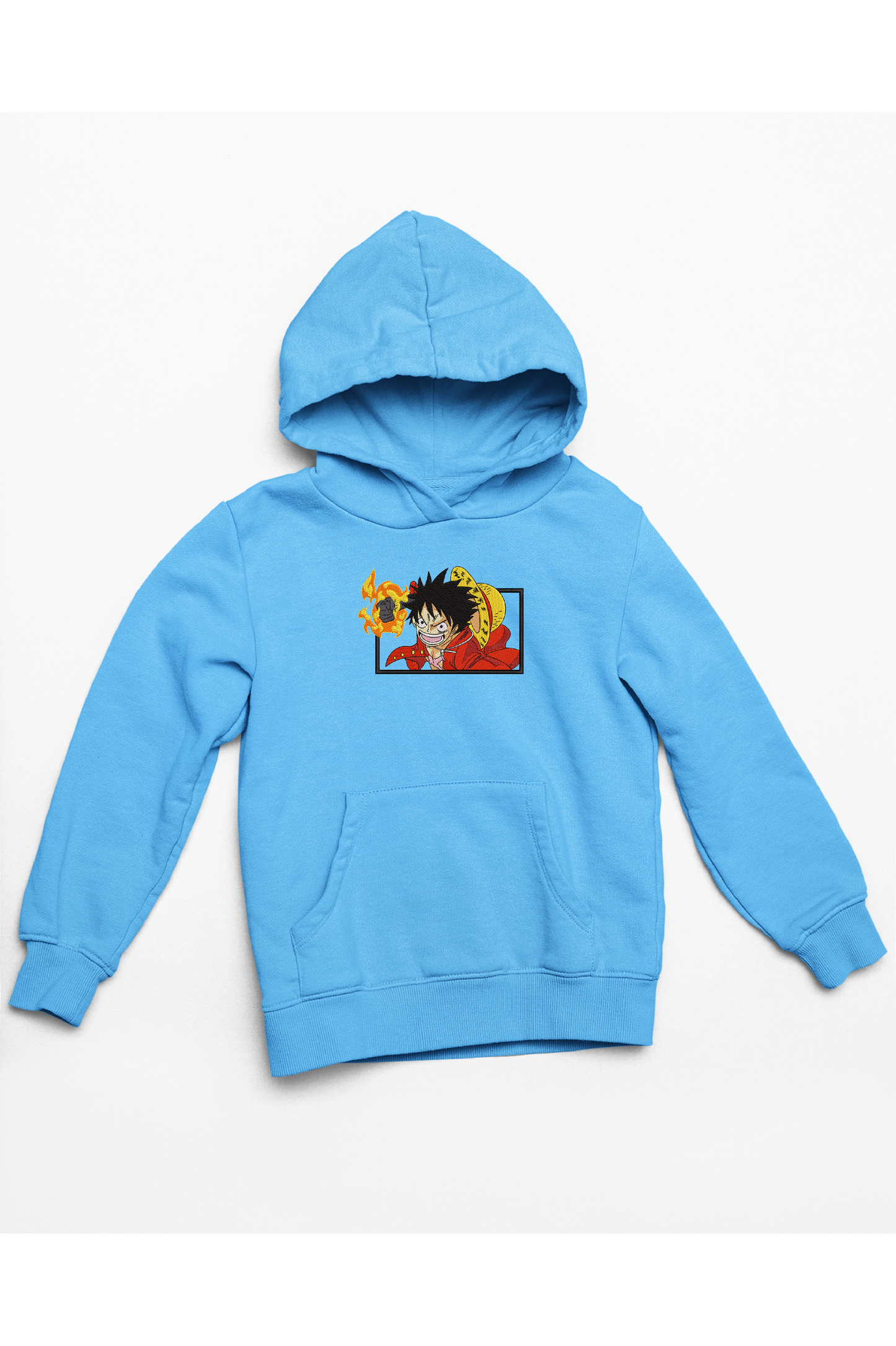 Hanorac anime brodat cu Luffy din One Piece