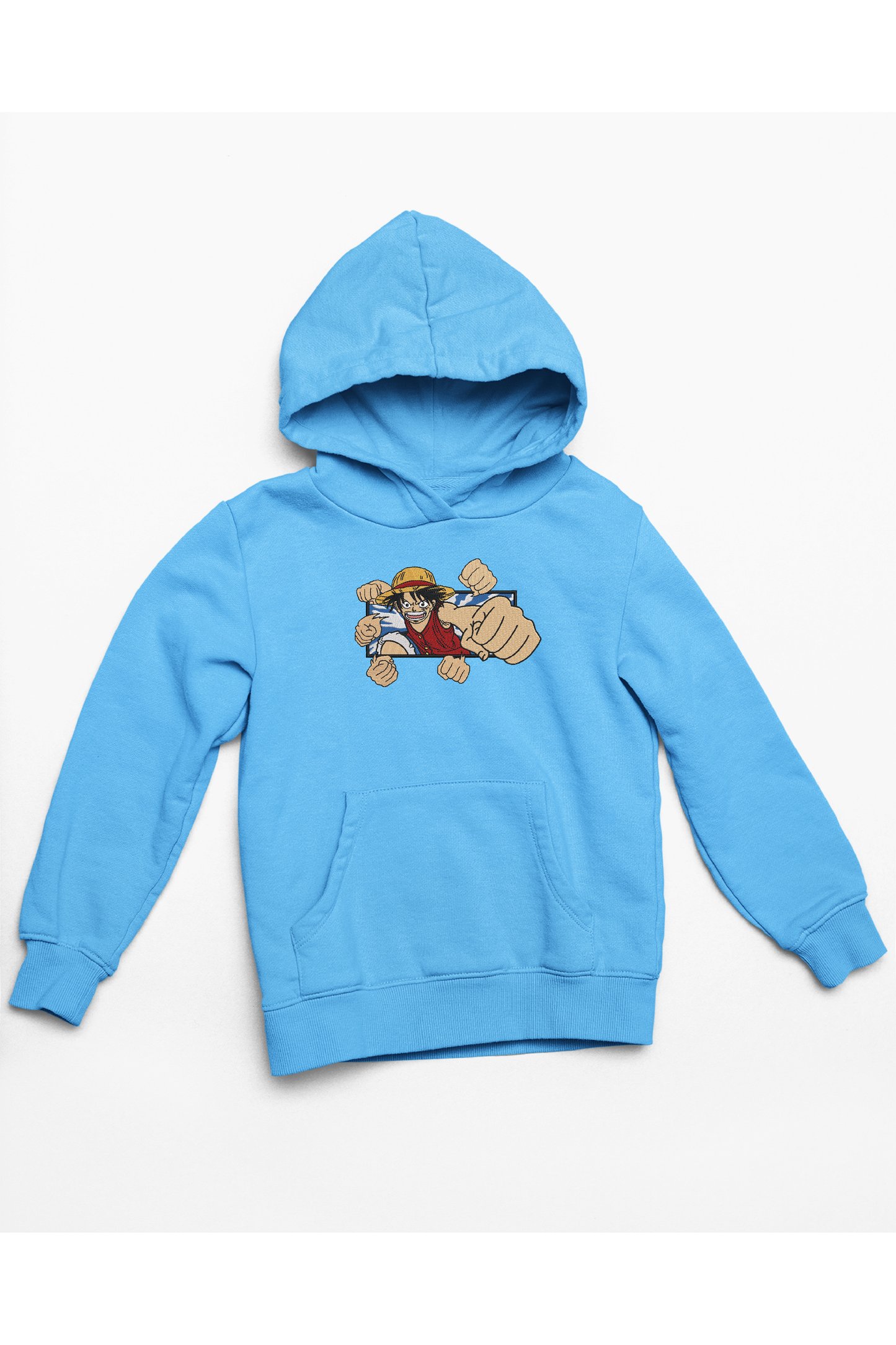 Hanorac anime brodat cu Luffy din One Piece