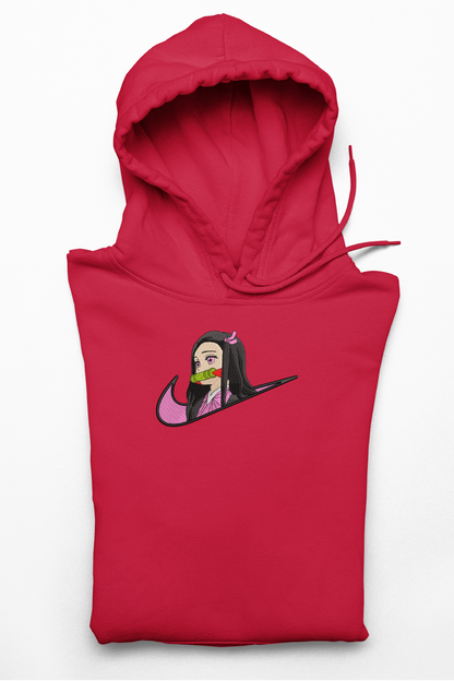 Hanorac anime brodat cu Nezuko din Demon Slayer