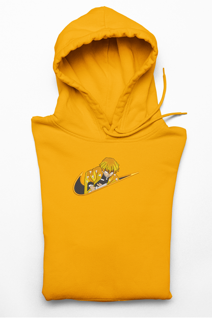 Hanorac anime brodat cu Zenitsu v2 din Demon Slayer