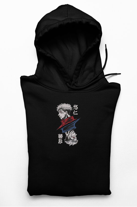 Hanorac anime brodat cu Yuji v4 din Jujutsu Kaisen