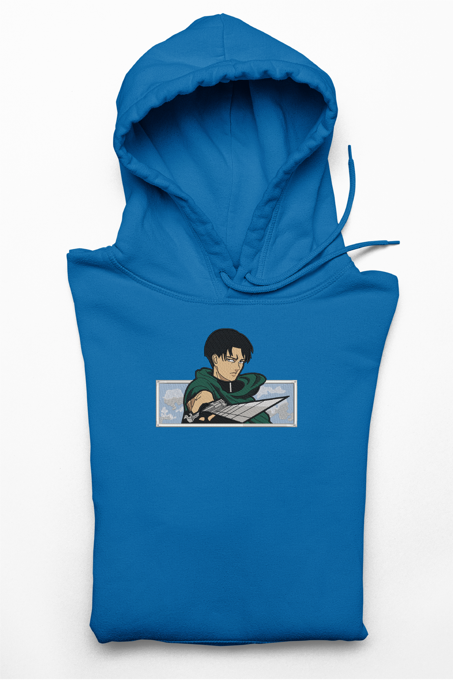 Hanorac anime brodat cu Levi v3 din Attack on Titan