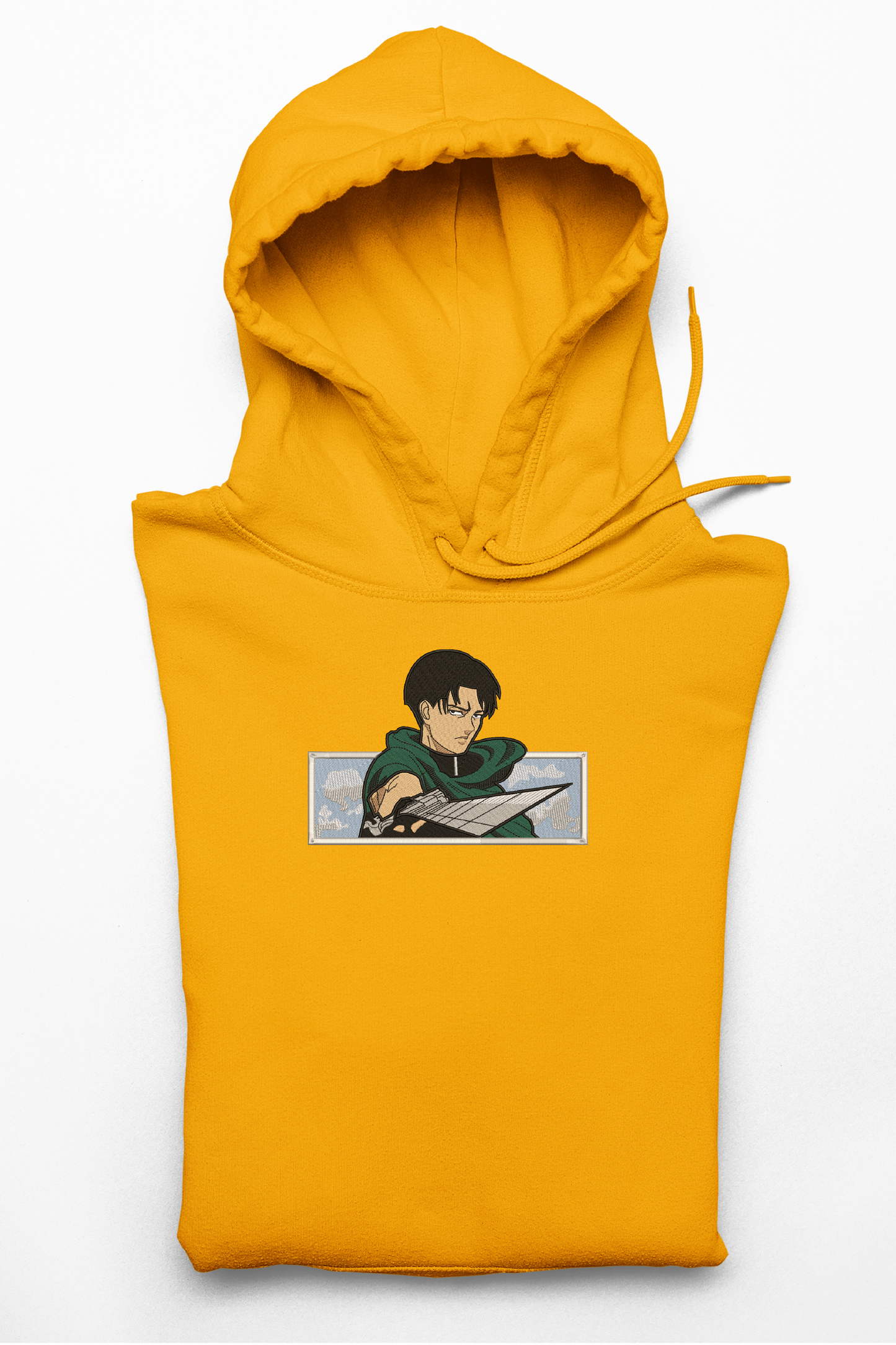 Hanorac anime brodat cu Levi v3 din Attack on Titan