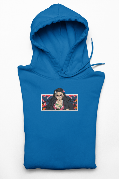 Hanorac anime brodat cu Nezuko v3 din Demon Slayer