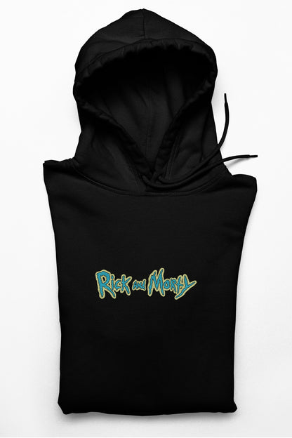 Hanorac anime brodat cu Rick & Morty