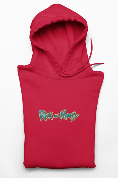 Hanorac anime brodat cu Rick & Morty