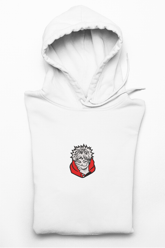Hanorac anime brodat cu Yuji din Jujutsu Kaisen