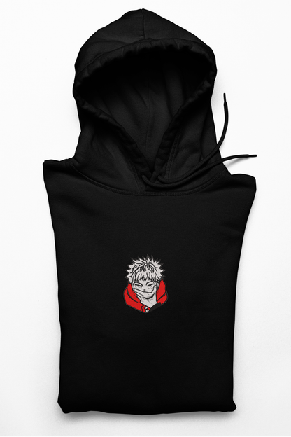 Hanorac anime brodat cu Yuji din Jujutsu Kaisen