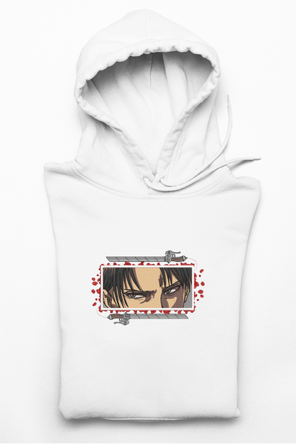 Hanorac anime brodat cu Levi din Attack on Titan
