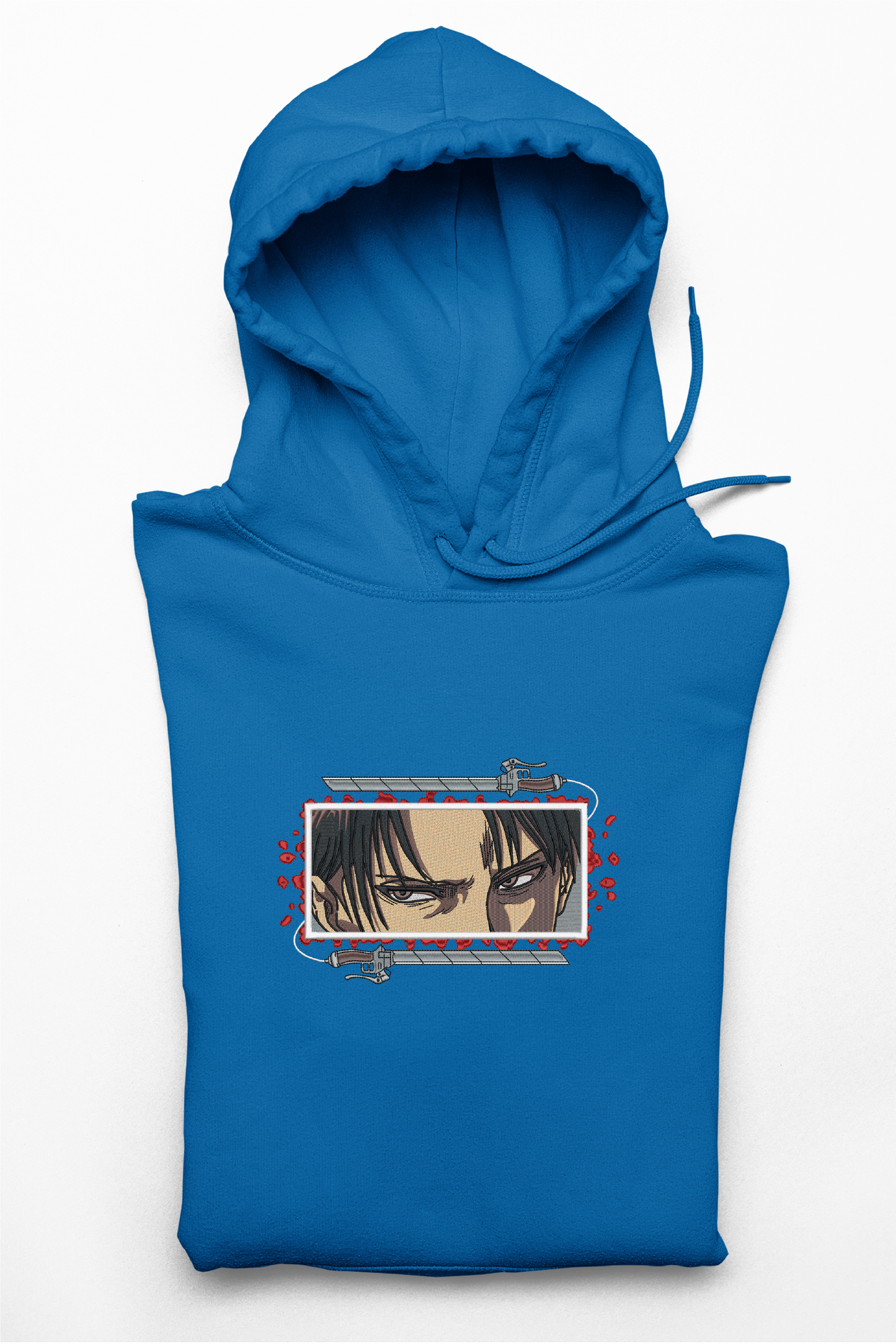 Hanorac anime brodat cu Levi din Attack on Titan