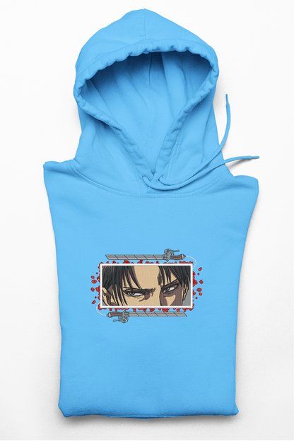 Hanorac anime brodat cu Levi din Attack on Titan
