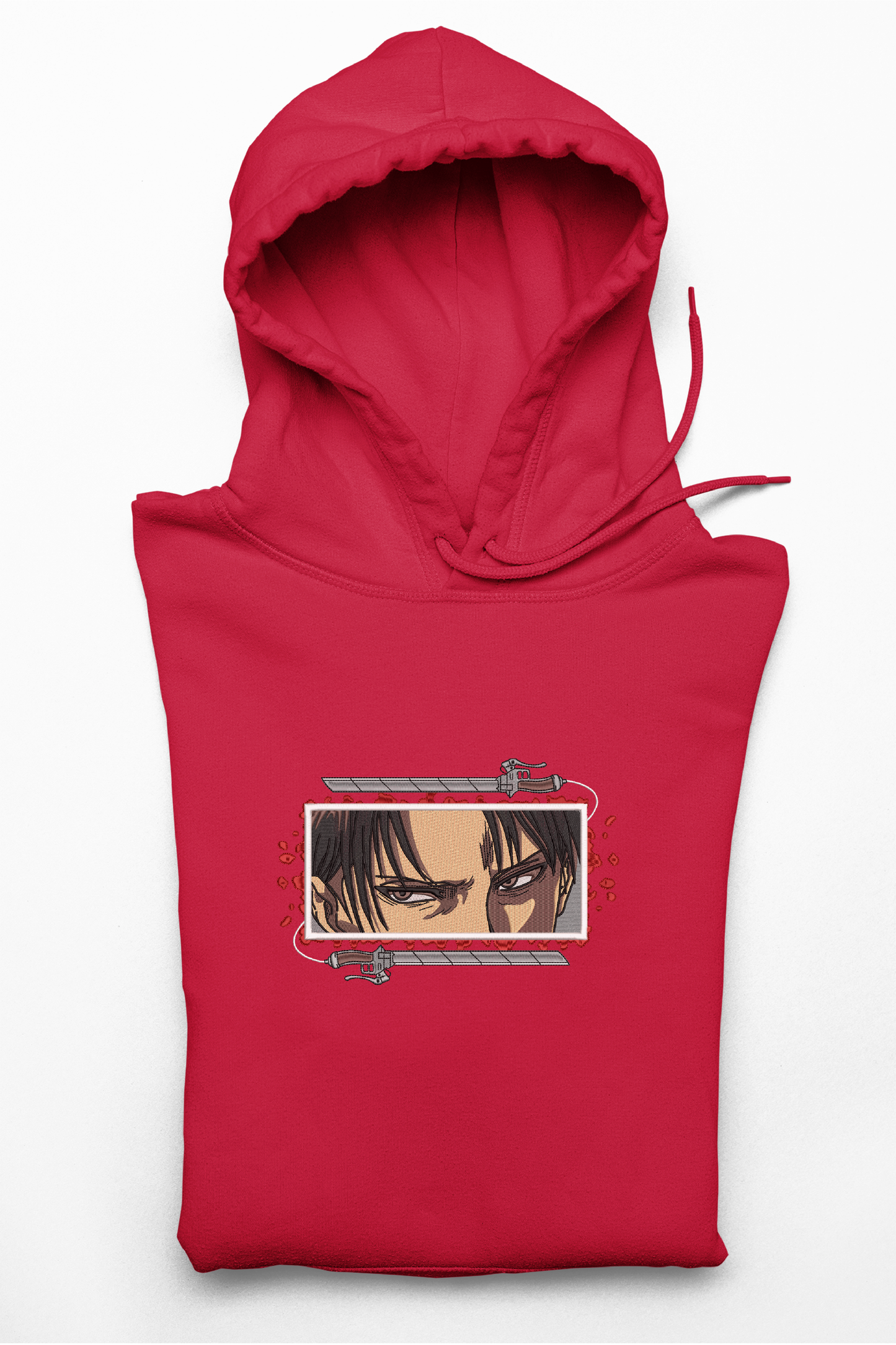 Hanorac anime brodat cu Levi din Attack on Titan