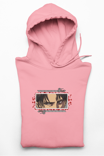 Hanorac anime brodat cu Levi din Attack on Titan