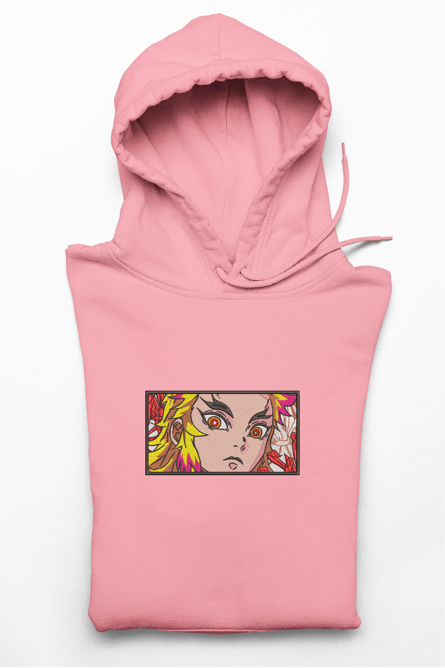 Hanorac anime brodat cu Rengoku din Demon Slayer